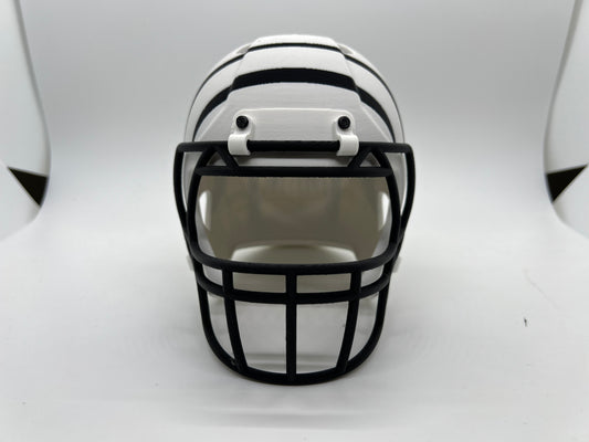 White Tiger Stripe Helmet
