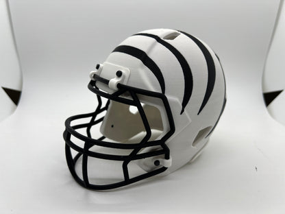 White Tiger Stripe Helmet